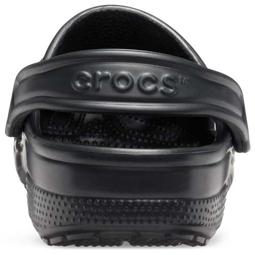 Crocs Unisex-Adult Classic Clogs (Best Sellers), Black, 8 Men/10 Women