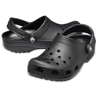 Crocs Unisex-Adult Classic Clogs (Best Sellers), Black, 8 Men/10 Women