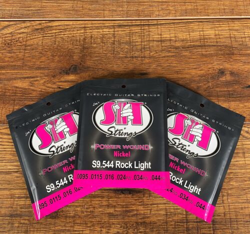 SIT Strings S9544 Power Wound Nickle Rock Light Guitar String Set 3 Pack